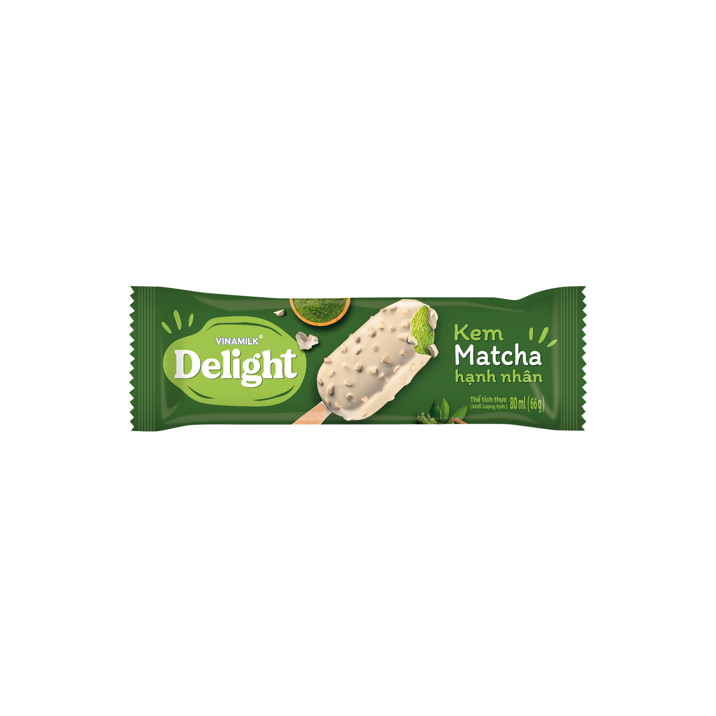 Delight Matcha Almond Ice Cream
