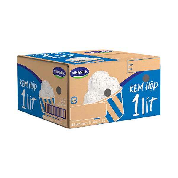 Vinamilk Strawberry Ice Cream Box