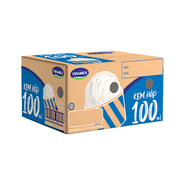 Vinamilk Strawberry Ice Cream Box