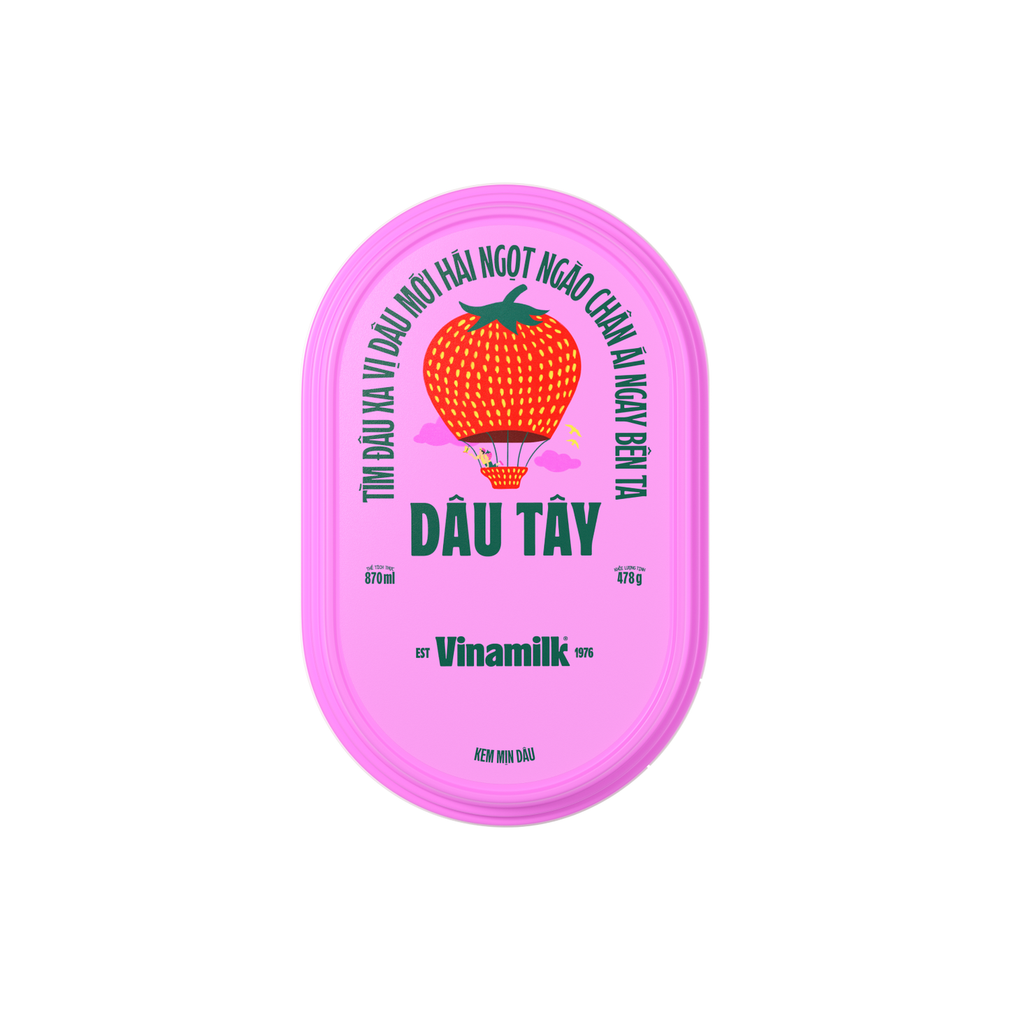 Vinamilk Strawberry Smooth Ice Cream