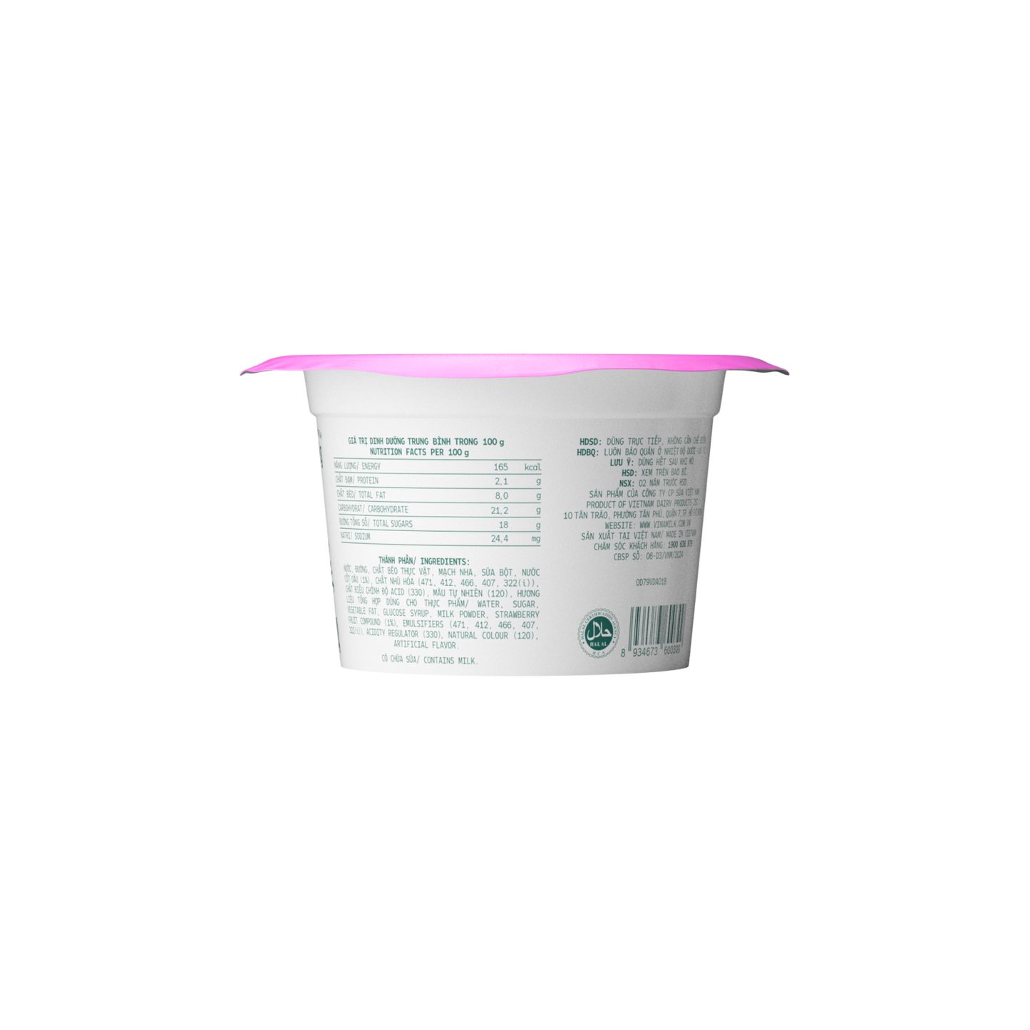 Vinamilk Strawberry Smooth Ice Cream