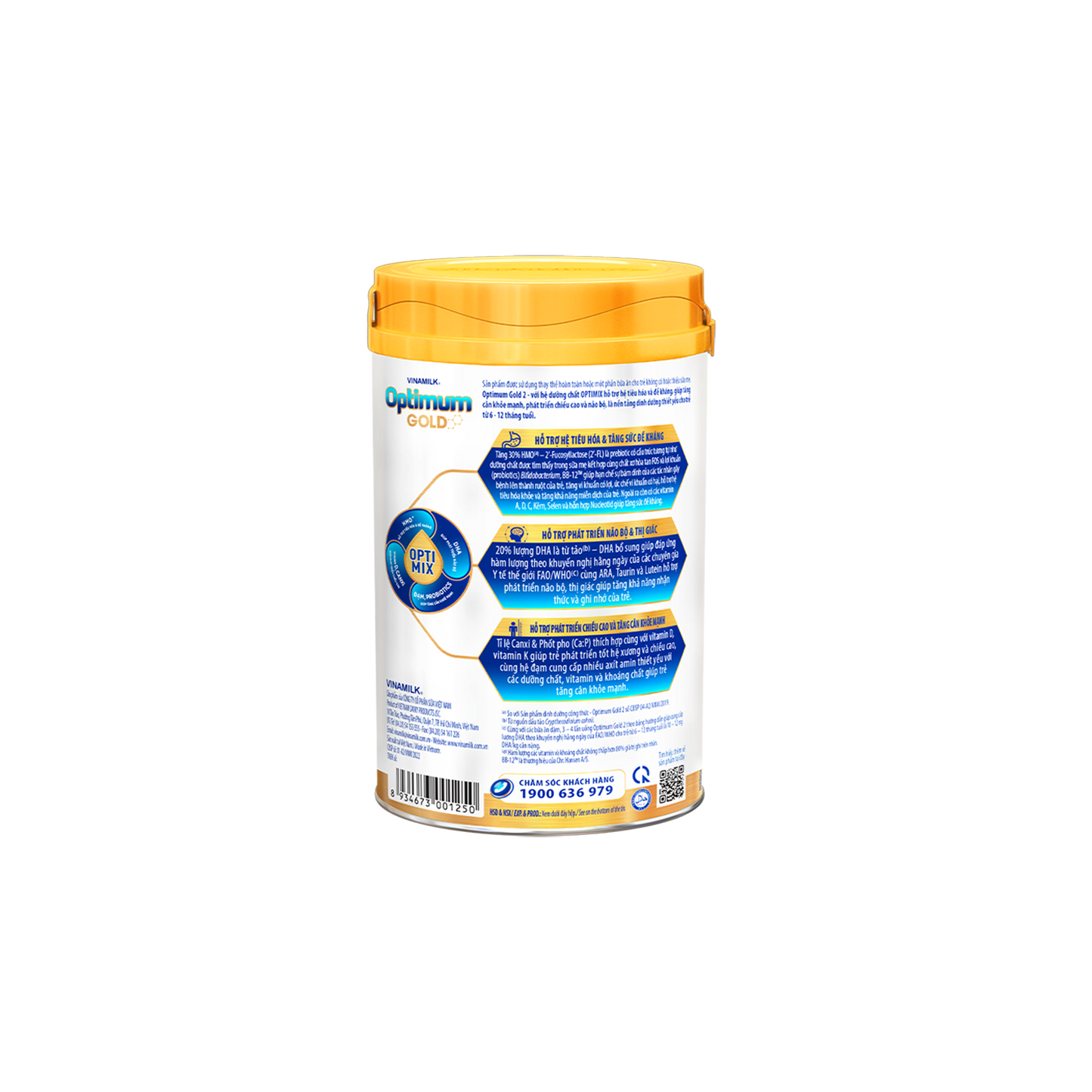 Sữa bột trẻ em Optimum Gold 2 (6-12 tháng)