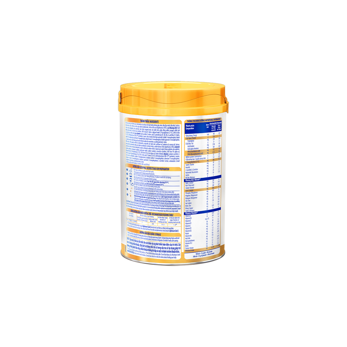 Sữa bột trẻ em Optimum Gold 2 (6-12 tháng)