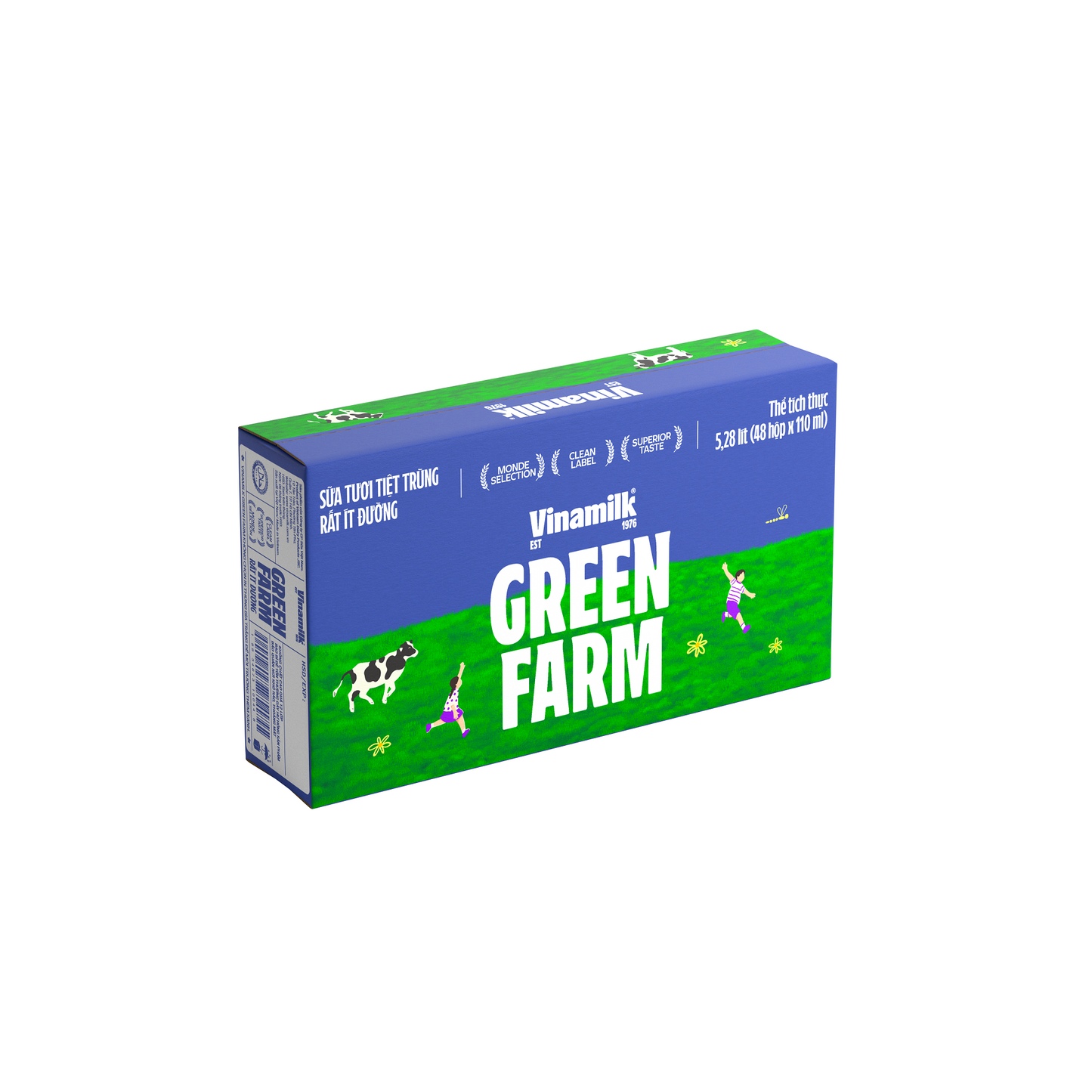 Green Farm Sterilized Fresh Milk Very low in sugar