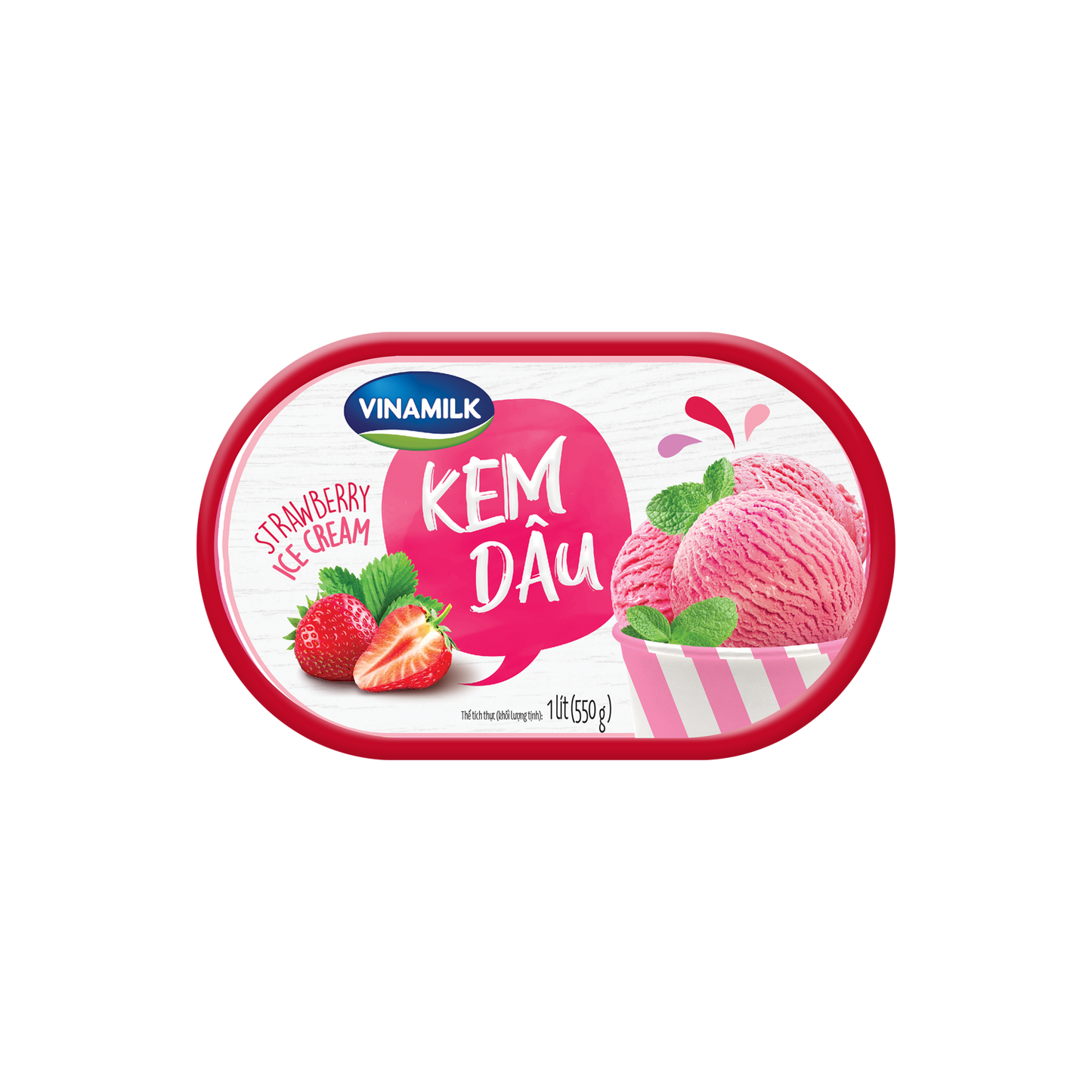 Vinamilk Strawberry Ice Cream Box