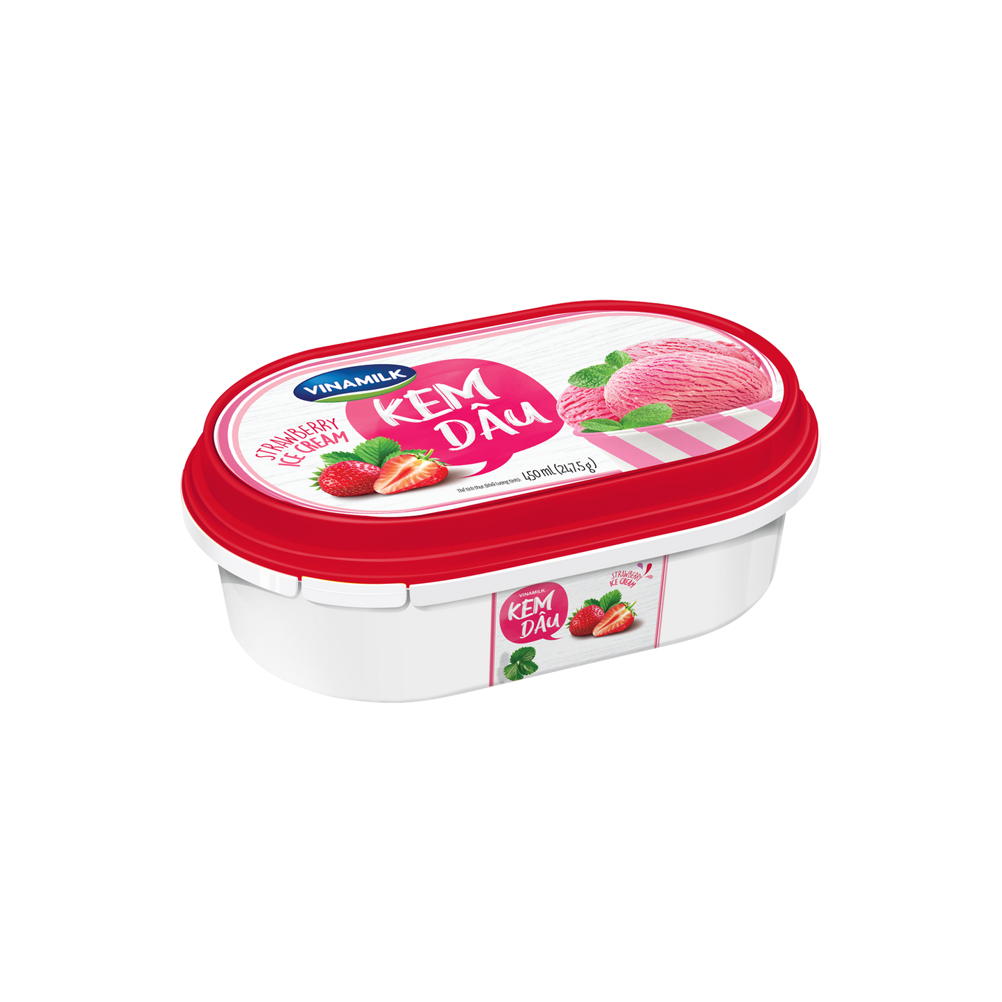 Vinamilk Strawberry Ice Cream Box