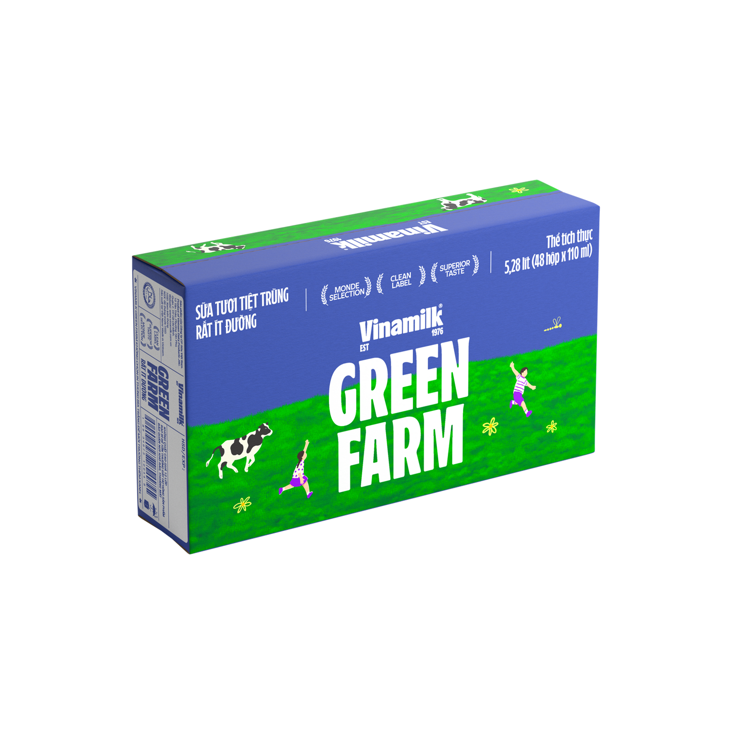 Green Farm Sterilized Fresh Milk Very low in sugar