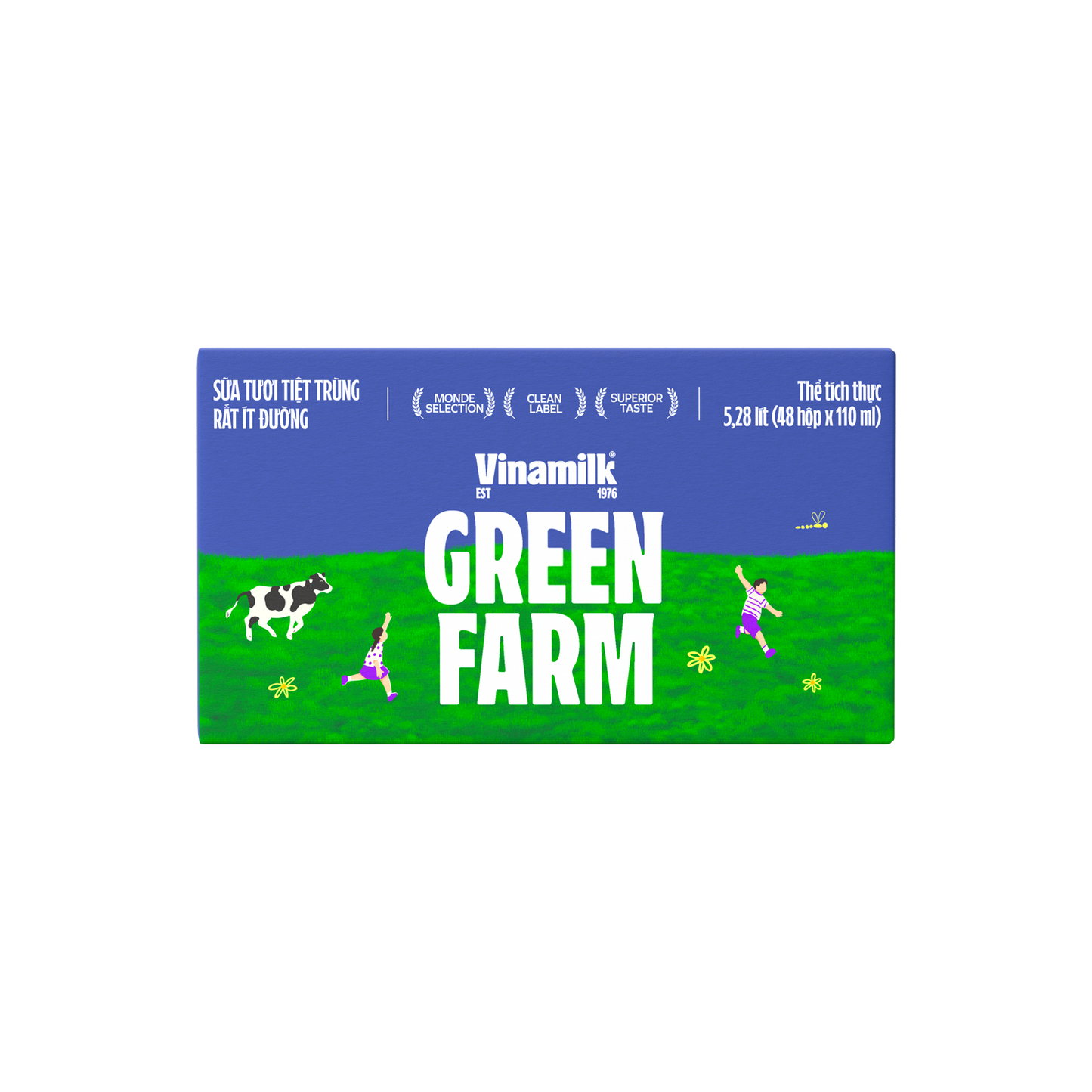 Green Farm Sterilized Fresh Milk Very low in sugar