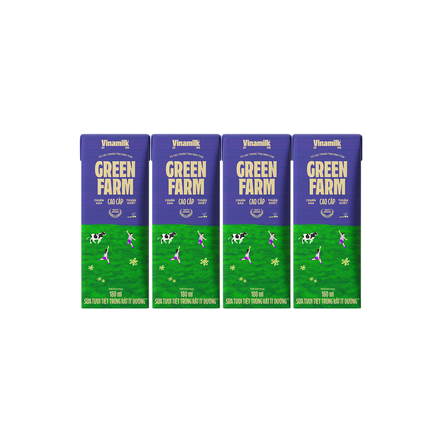Green Farm Sterilized Fresh Milk Very low in sugar