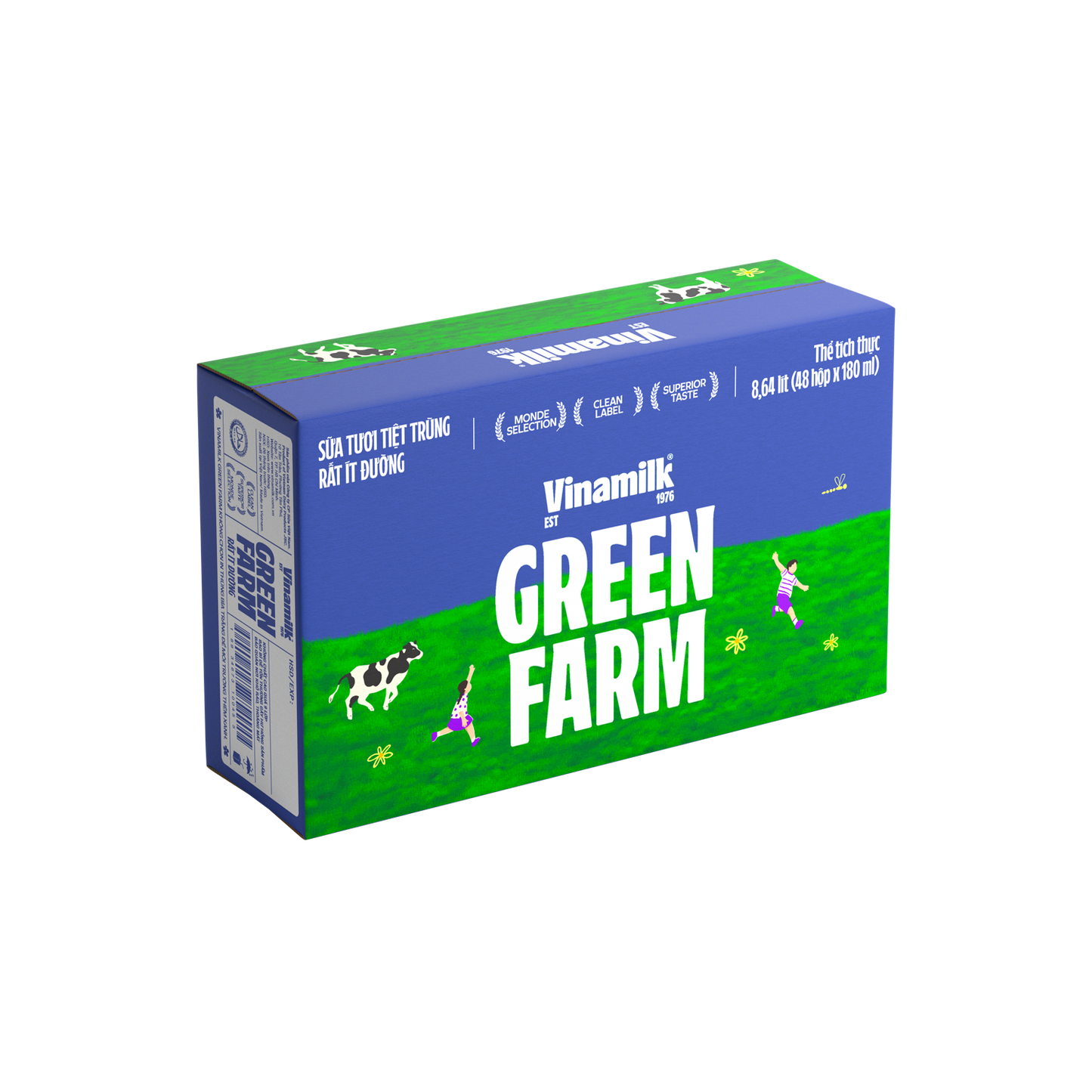 Green Farm Sterilized Fresh Milk Very low in sugar