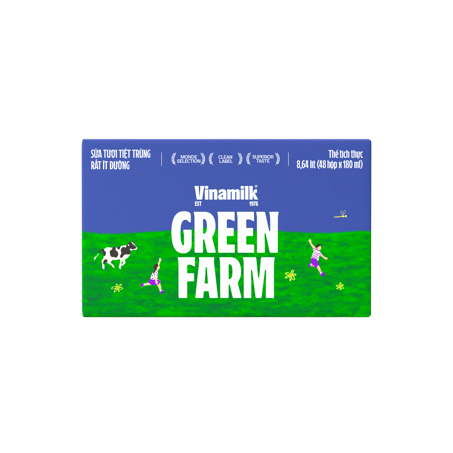 Green Farm Sterilized Fresh Milk Very low in sugar