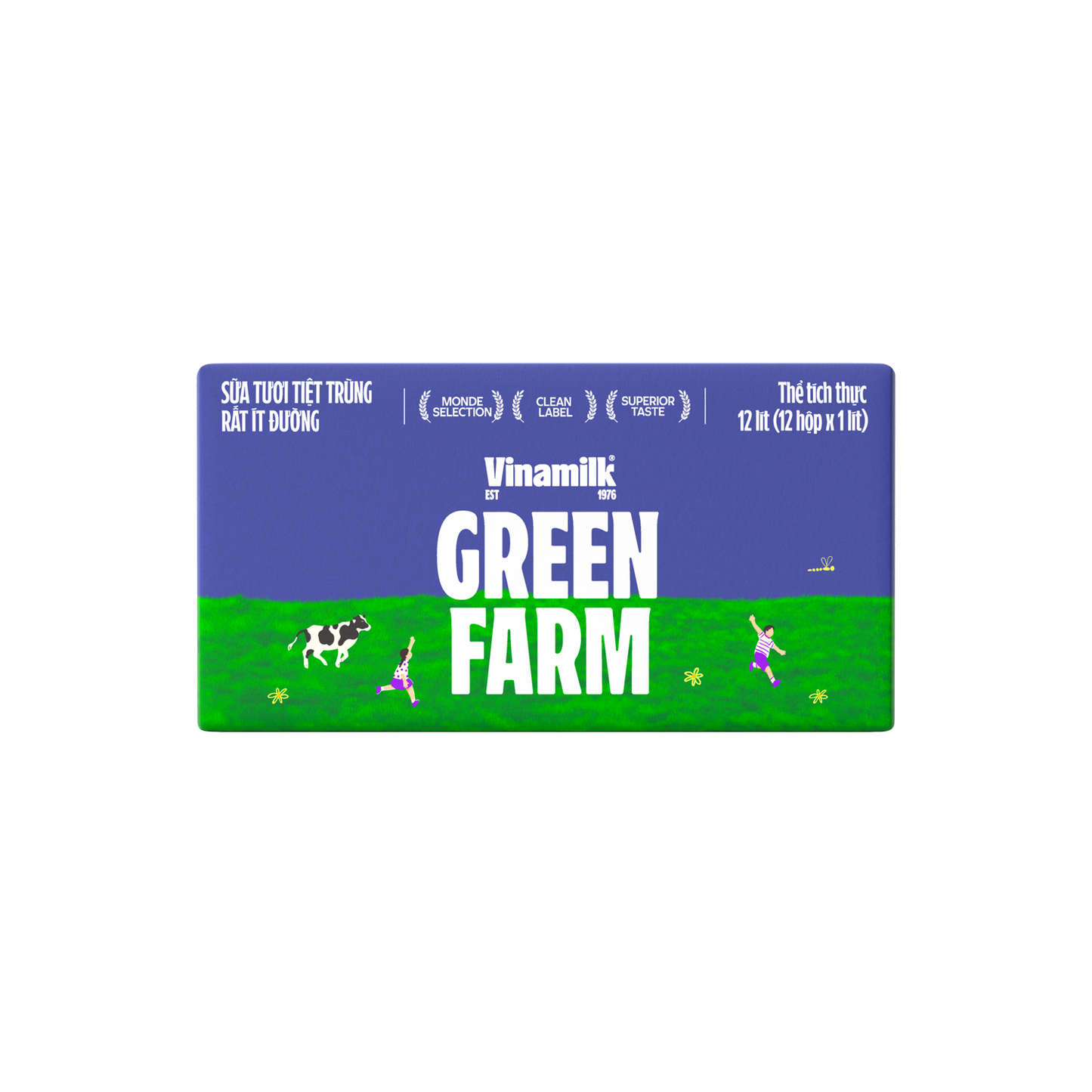 Green Farm Sterilized Fresh Milk Very low in sugar
