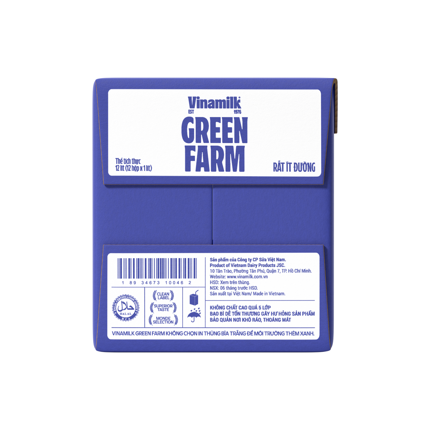 Green Farm Sterilized Fresh Milk Very low in sugar