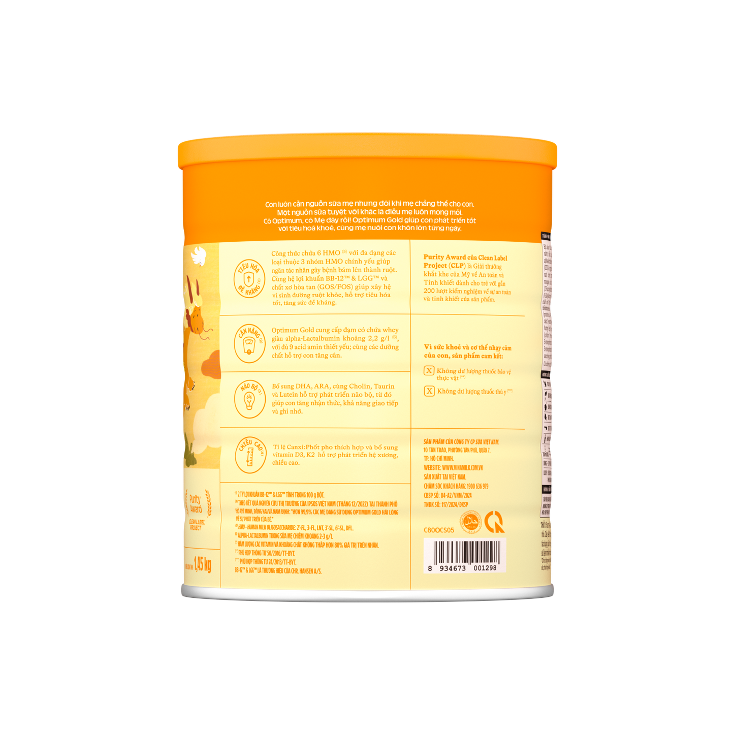 Optimum Gold 3 powdered milk for children (1-2 years old) 